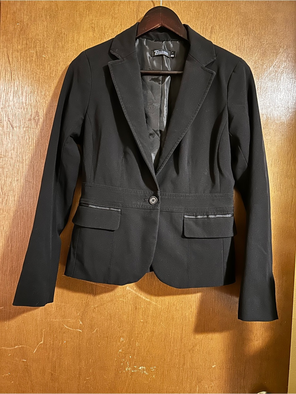 New York and Company Black Tailored Single-Button Blazer